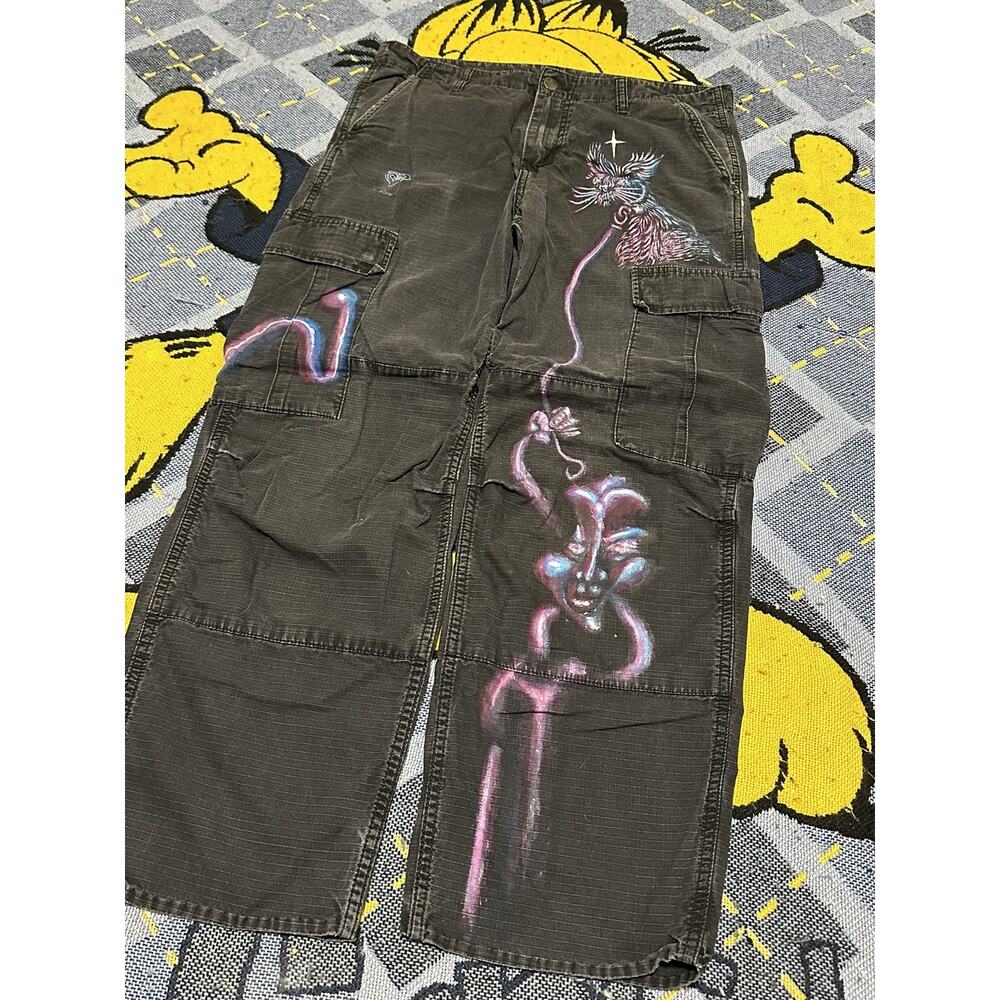 Vintage Crazy Custom Carhartt Wip Cargo Carpenter Pant 1/1 View 3